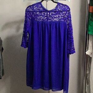 AUW Royal Blue Lace Dress‎